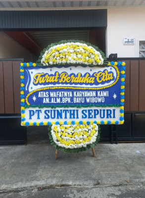 Papan Bunga Duka di Menemeng